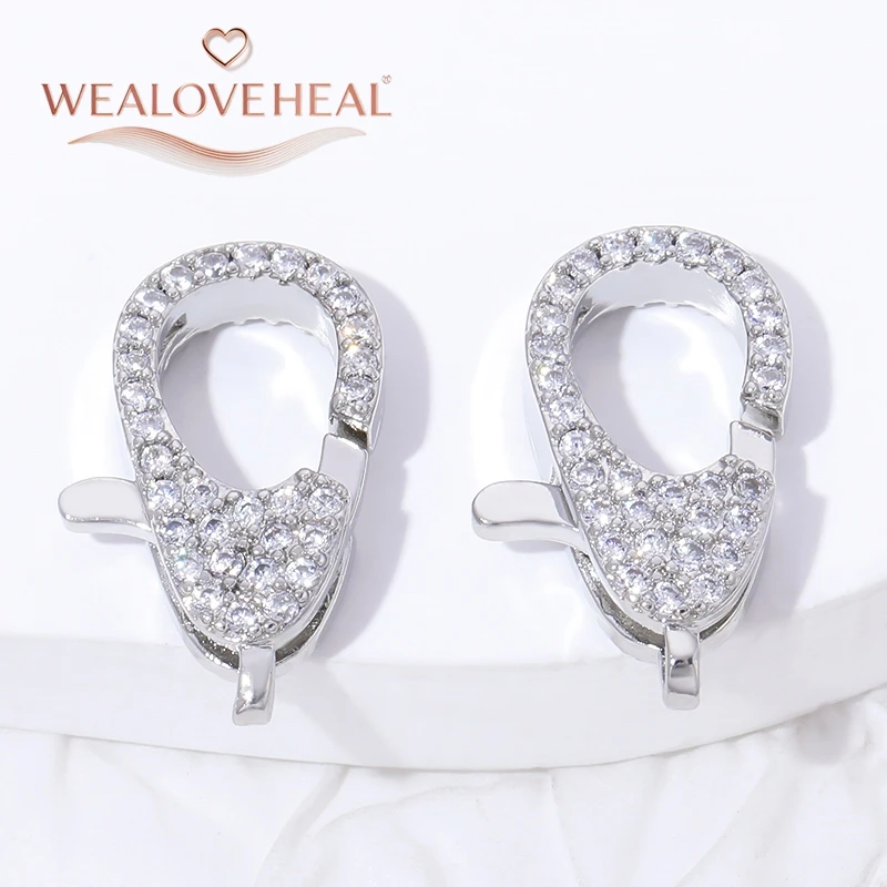 18K Gold Zircon Bracelet Clasp 5