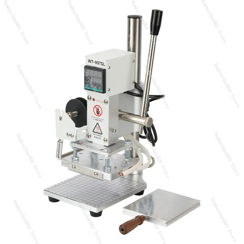 

WT-90TSL Small Hot Stamping Machine Label Press Marking Machine English Letter DIY Leather Paper PVC Heat Press Stamping