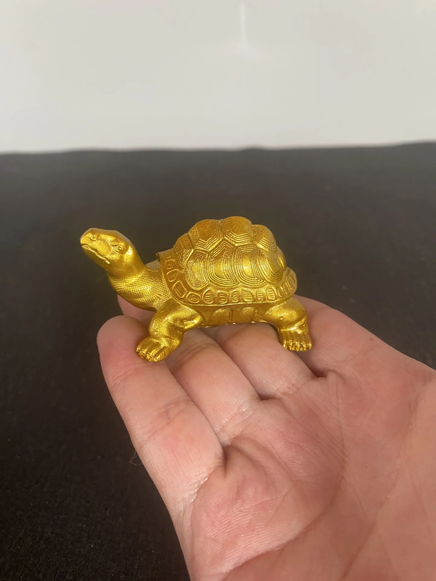 Old Brass Red-eared slider Longevity Turtle Handheld components Study Amass wealth Ornaments Town house Exorcism