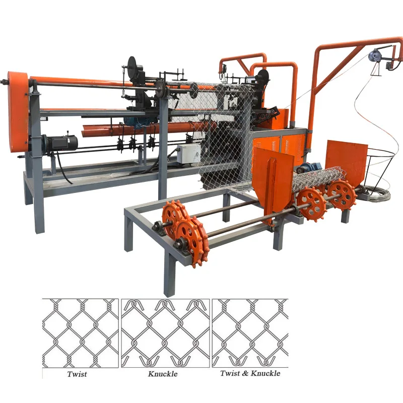Decorative Diamond Mesh Chain Link Fence Weaving Machine for Road Protection with PLC Core Components