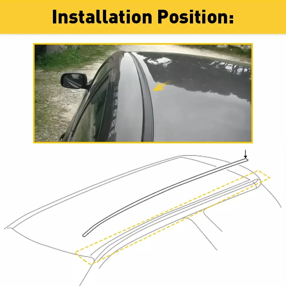 Par Molduras Toldos Toyota Yaris Hatchback 2012 13 2014 Oem | Meses sin interés