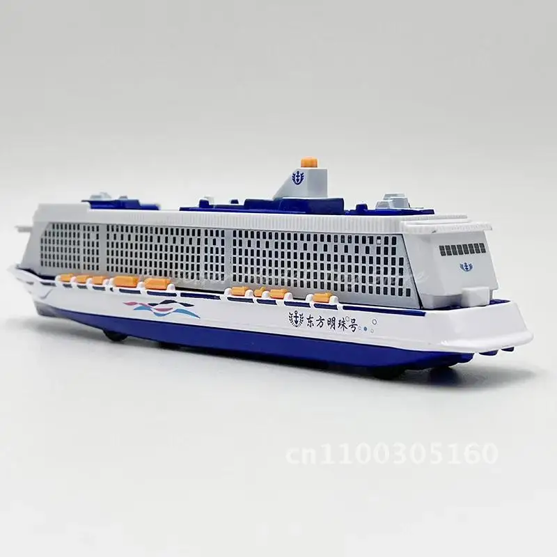 دييكاست لعبة مجسمة سفينة سياحية التراجع للأطفال هدايا أضواء الصوت مع و