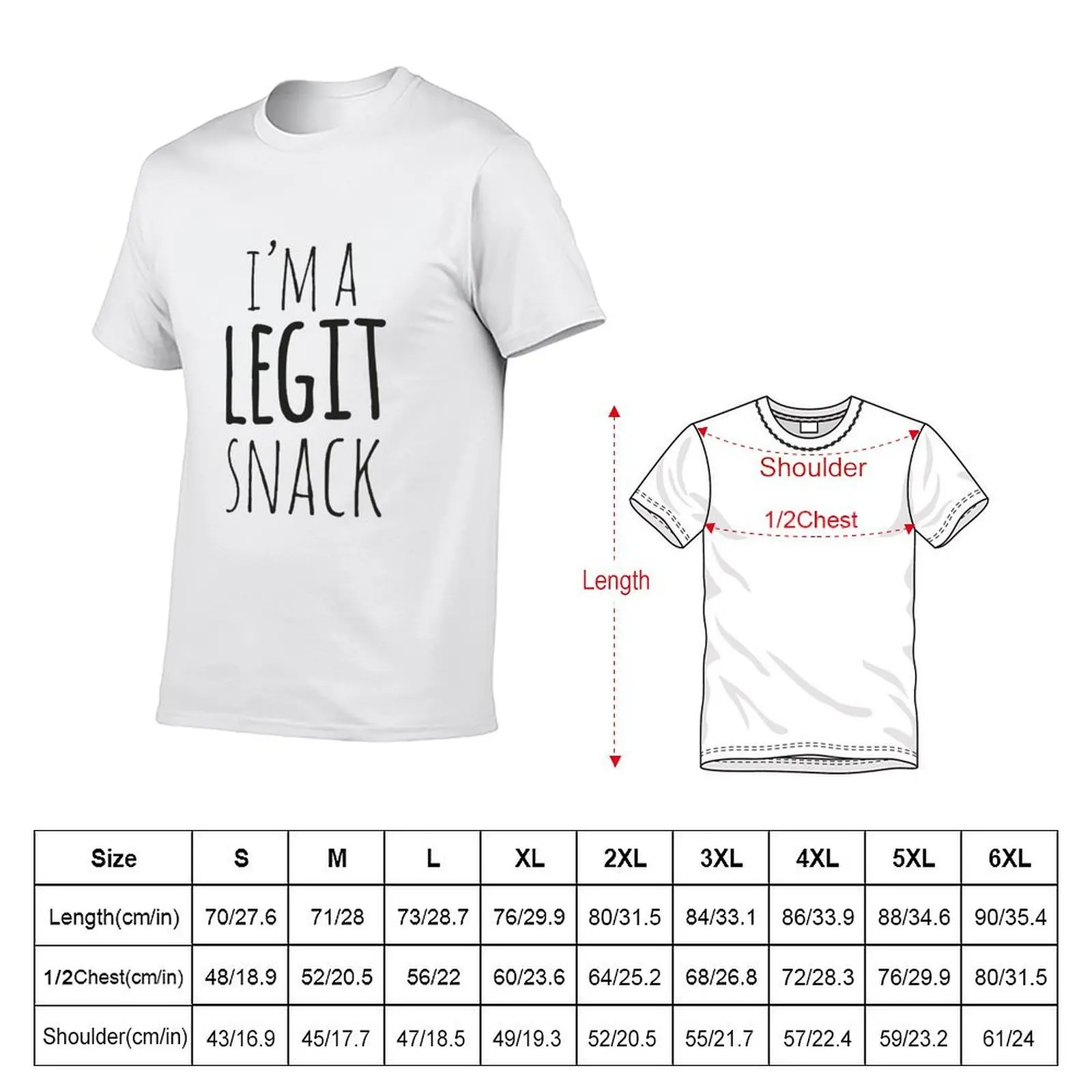 Good Place: I'm a Legit Snack T-Shirt essential t shirt man clothes Men's t-shirt