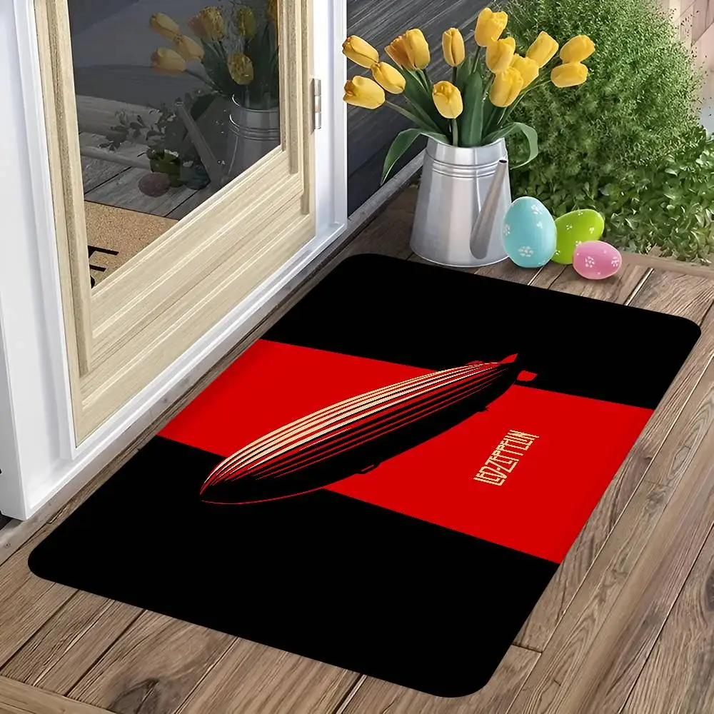 L-Led Z-Zeppelin Band Room Mats Retro Multiple Choice Wohnzimmer-Küchenteppich, rutschfester Willkommensteppich
