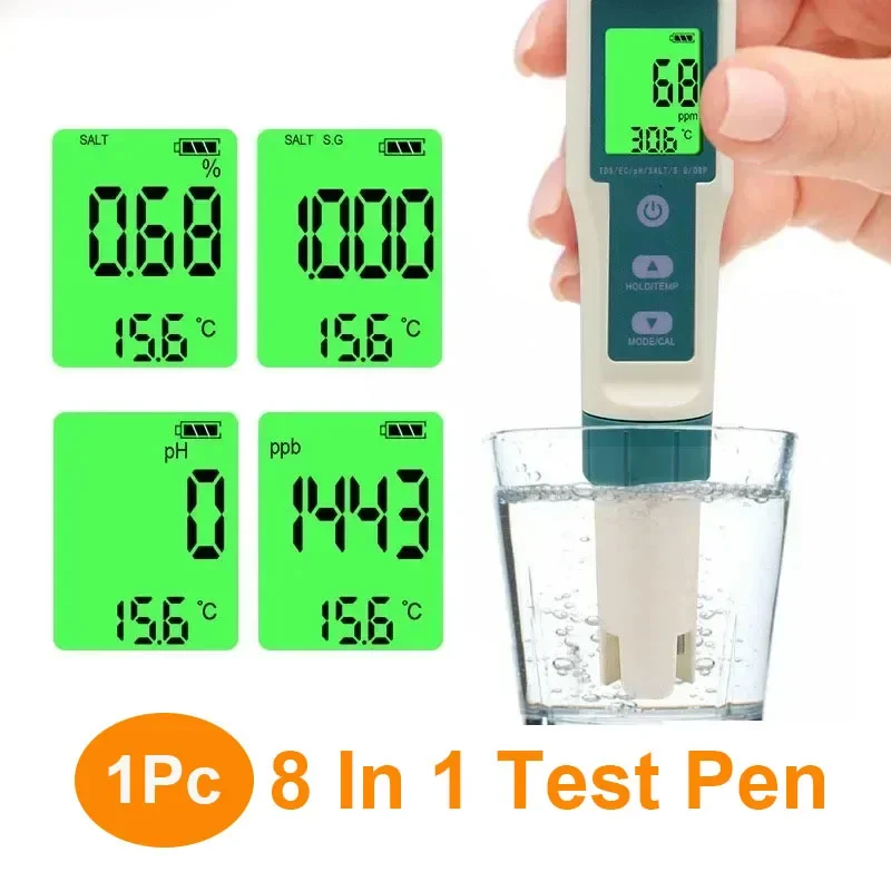 

8 в 1, цифровой тестер качества питьевой воды