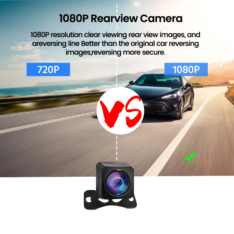 E-ACE Car Dvr 10 Inch Touch Screen  Loop Record  Auto Registrar Stream Mirror Optional 1080P Dual lens Camera Night Vision image 6