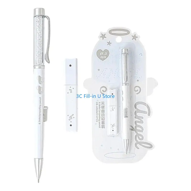 G8TA Refillable Automatic Mechanical Pencil With Box of 0.5mm Refills Ergonomic Grip