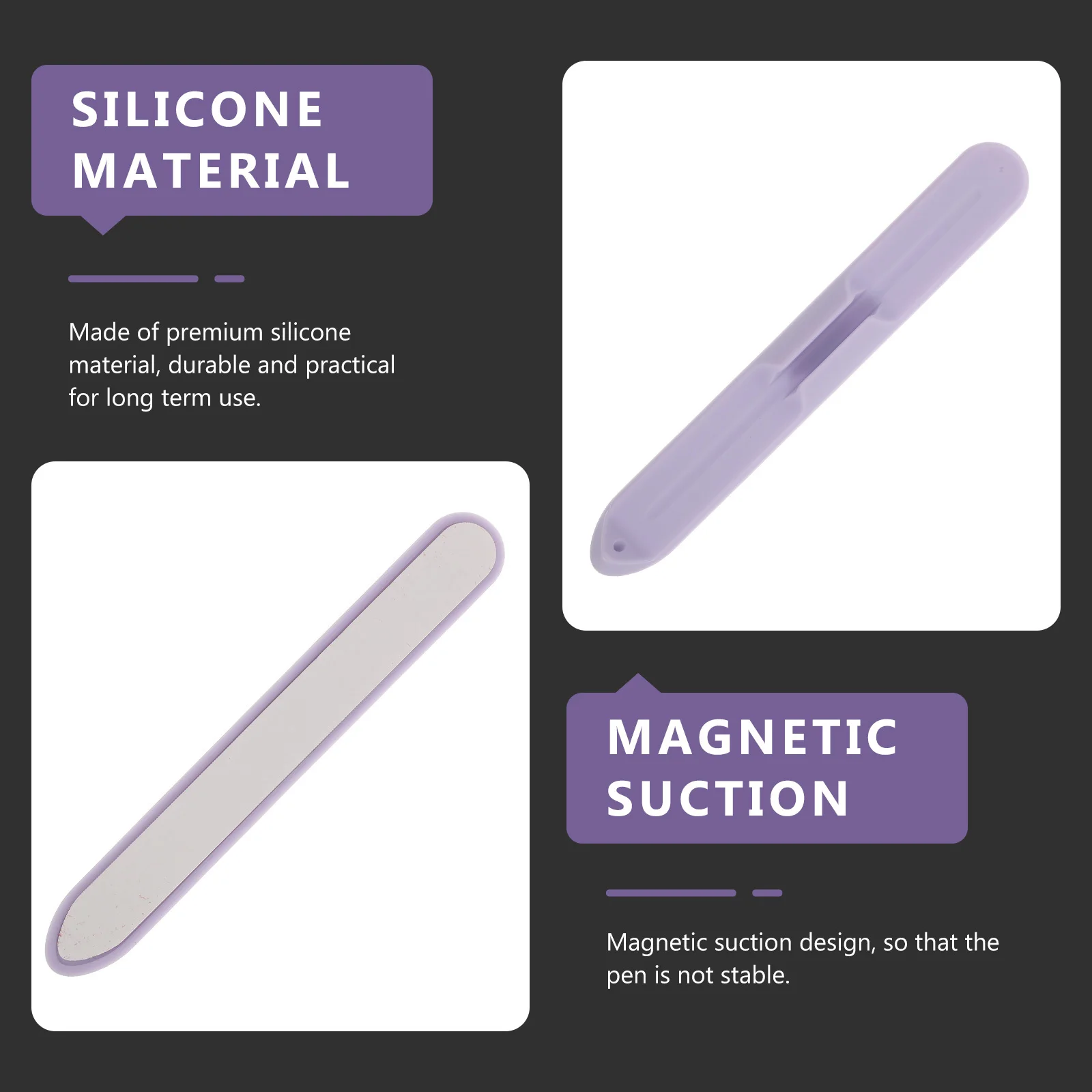 Portalápices capacitivo de silicona, protector con ranura antipérdida, Compatible con lápiz 1, 2, diseño magnético, 1 Uds.