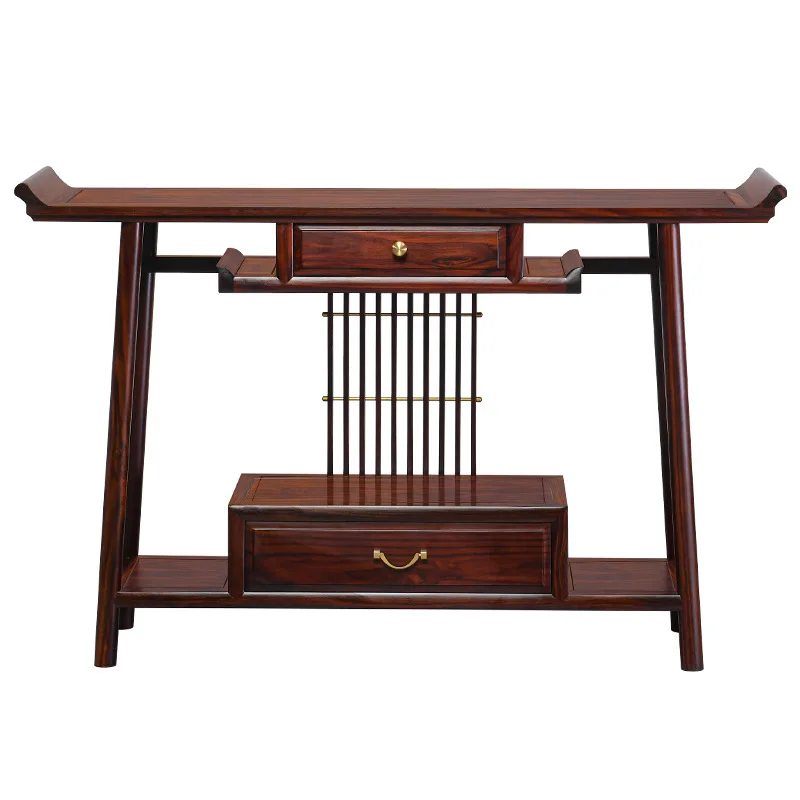 Yjq new Chinese entrance table foyer simple entry living room bar case against the wall entrance cabinet