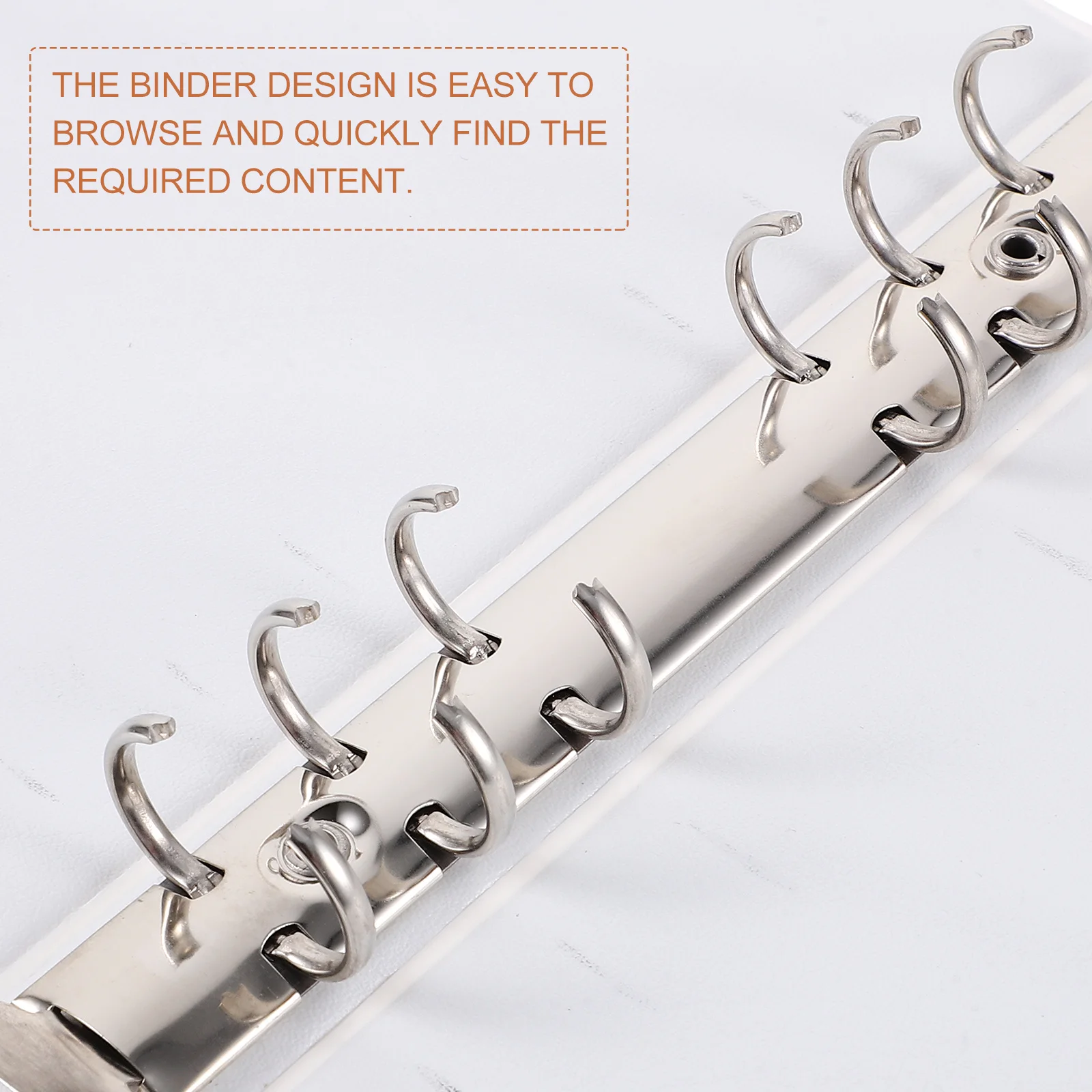 Raccoglitore in plastica a 6 anelli con copertina riutilizzabile, fogli sciolti, scrapbook, album fotografico, organizer, cartella per notebook da viaggio per ufficio