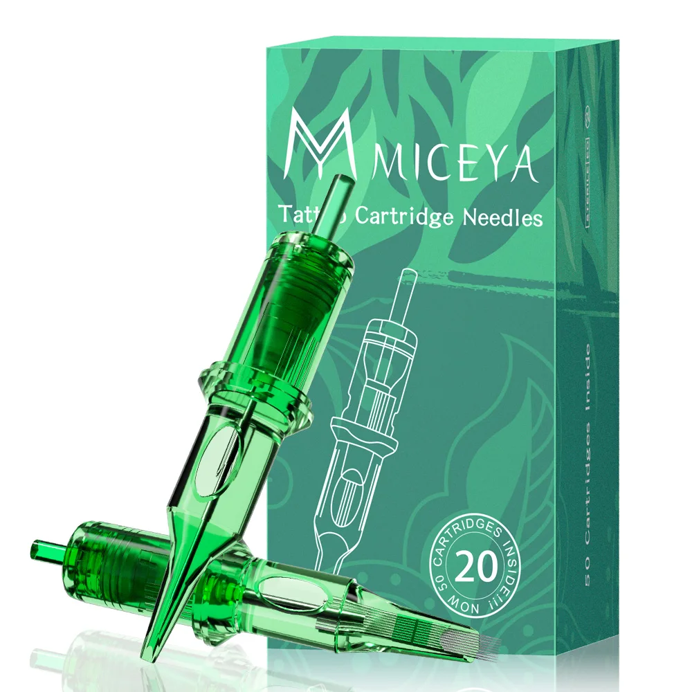 

MICEYA Professional Tattoo Cartridge Needles RL RS RM M1 Disposable Sterilized Safety Tattoo Needle for Cartridge Machines Grips