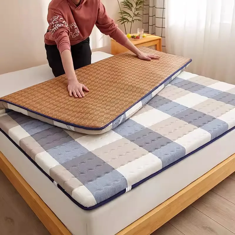 Summer Rattan Mat Cooling Mat Mattress winter Summer Dual-purpose household Tatami Mattress Topper Rental Floor Mat Sleeping Pad