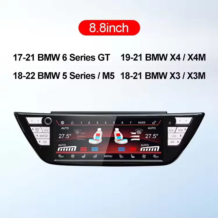 8.8''Inch For BMW 5 6 Series G30 G31 M5 F90 X3 X4 G01 G02 X3M X4M F97 F98 LCD A/C Climate Control Panel Air Conditioner Board