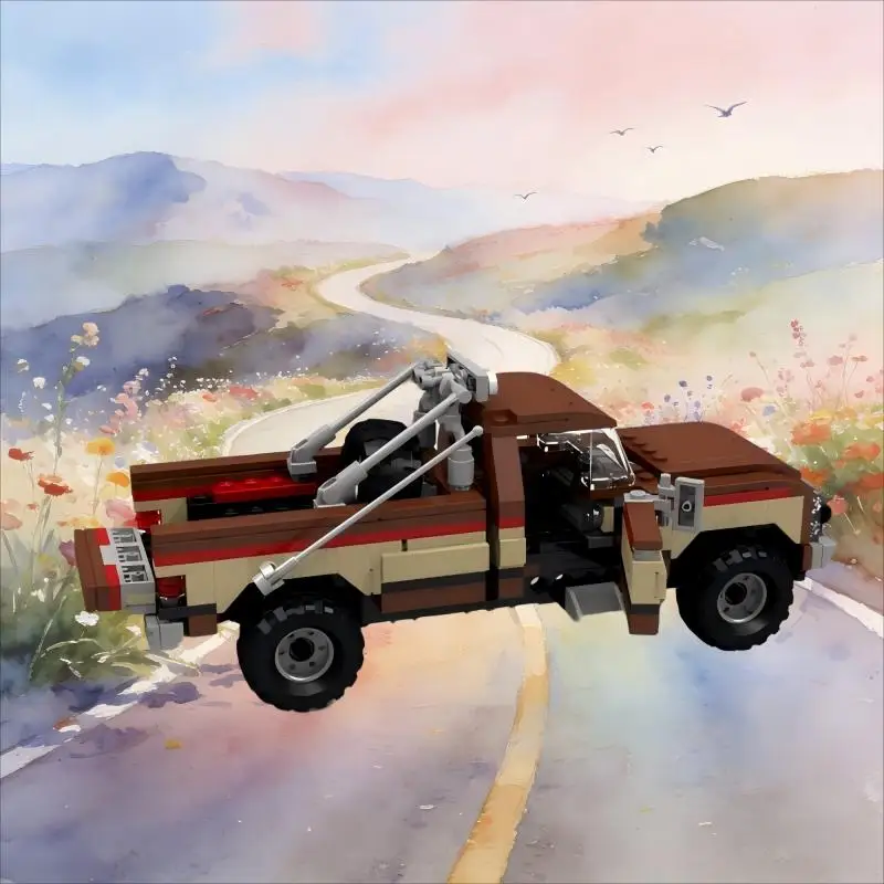 

Популярные киноколлекционные модели MOC-32826: Пикап, конструктор из 472 деталей, совместимый с известными брендами, креативный подарок