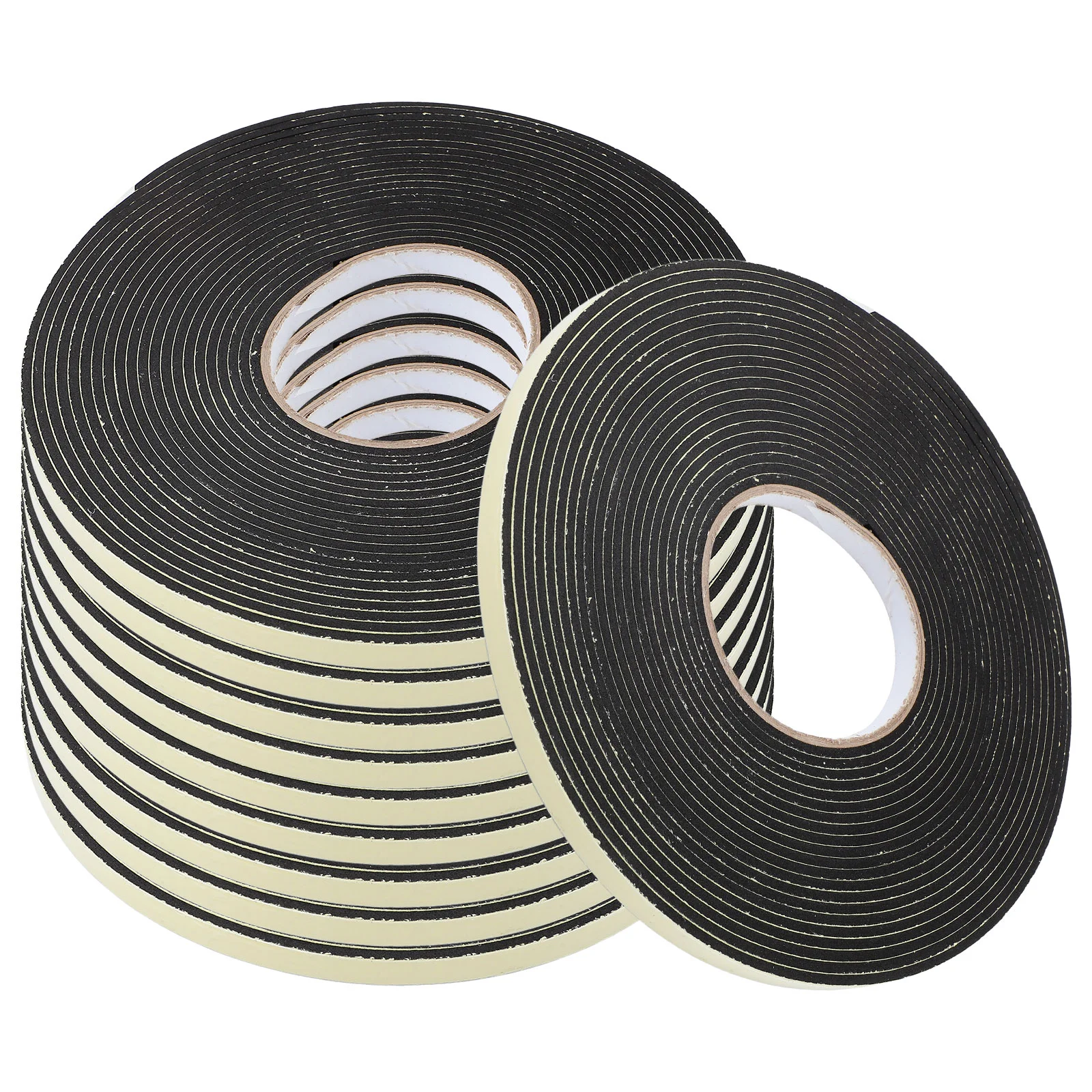 10 Rolls Anti-shock Tape Door Seal Weatherstripping Sealing for Doors and Windows Kit Adhesive Gaps