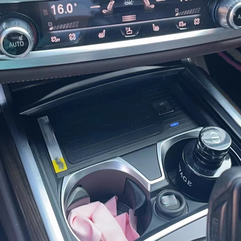 

Для BMW G11 G12 7 серии 730 740 2016-2018 автомобильное беспроводное зарядное устройство для телефона быстрое зарядное устройство держатель для зарядки