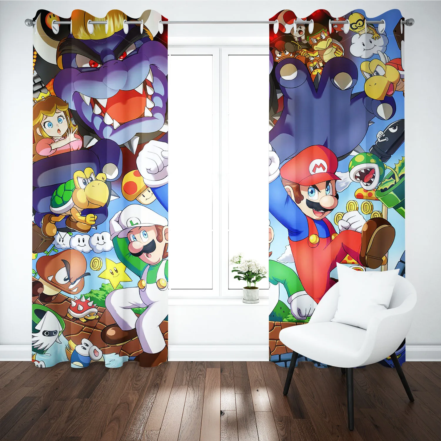 Cartoon Curtain Partition 100%Polyester Shade Bedroom Decorations Room Curtains Home Multiple Size Window Hangings