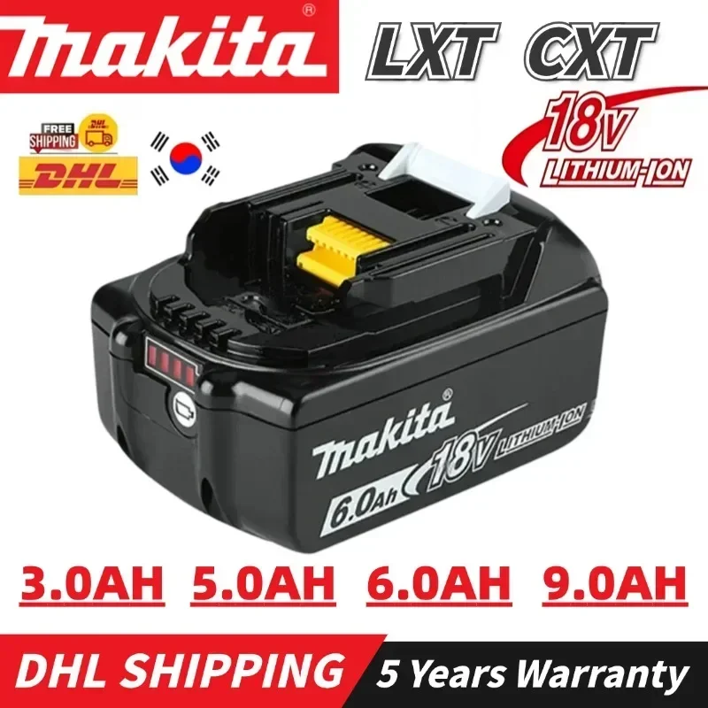 

Original Makita 18V 6.0Ah Rechargeable Battery For Makita BL1830 BL1830B BL1840 BL1840B BL1850 BL1850B Power Tools Battery