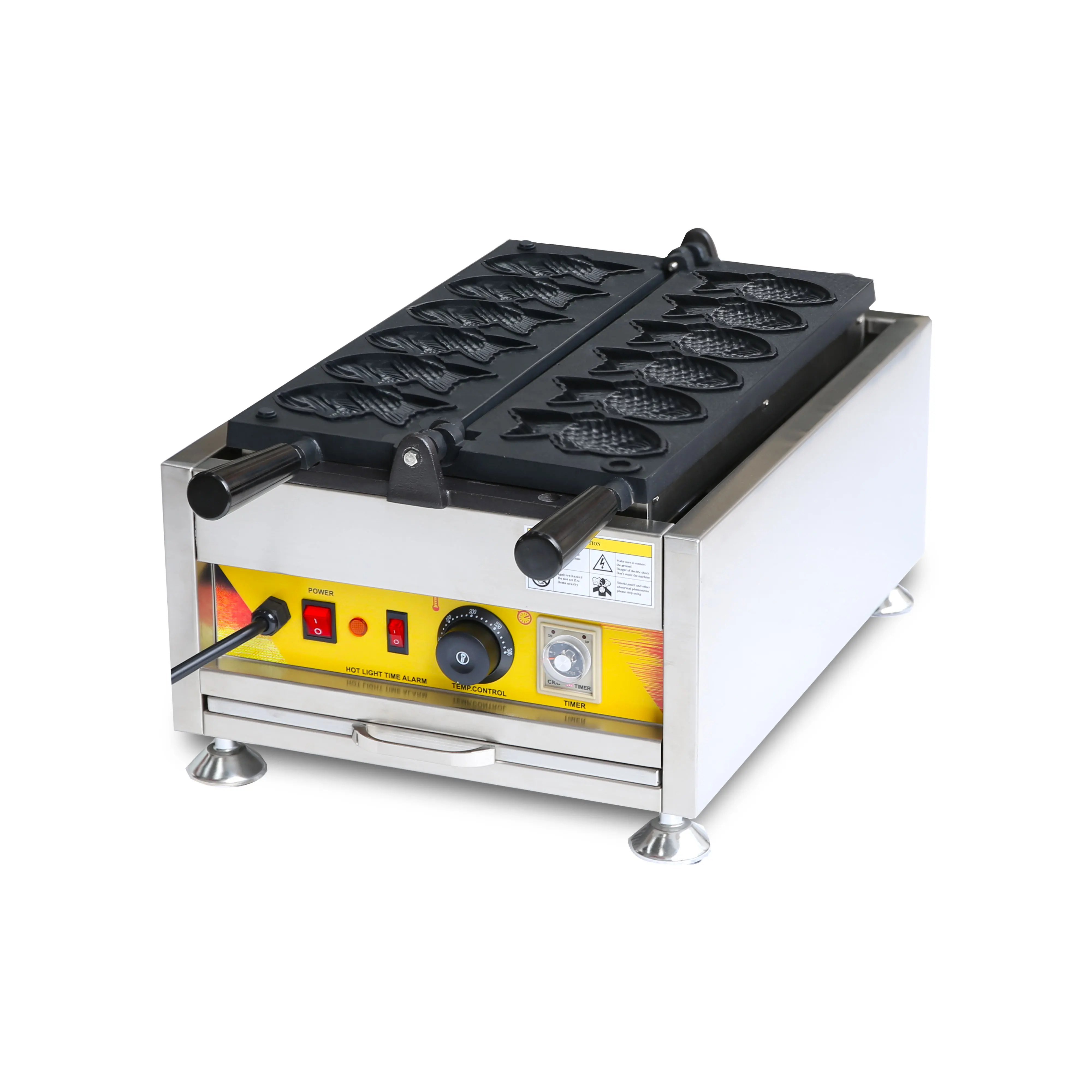 Germany Brand Snack Machines Electric Fish Waffle Maker Taiyaki Machine for Sale