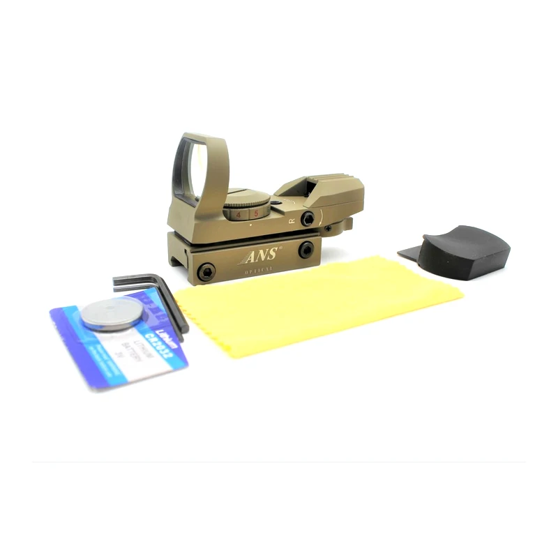 レールマウント付き戦術ホログラフィックリフレクティブサイト、4枚のレチクル