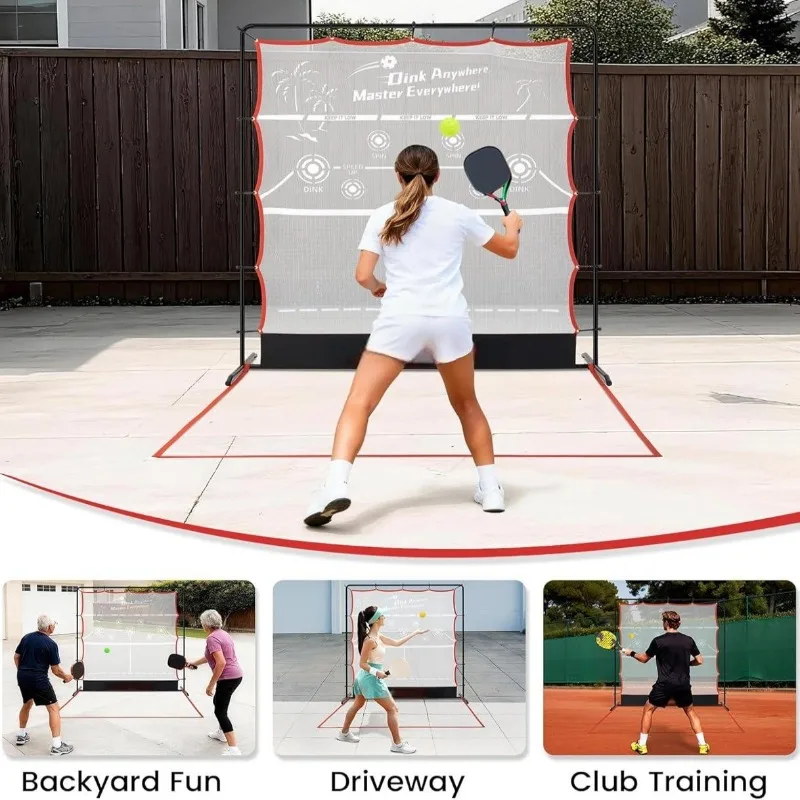 Peak Ball Rebound Net 2-in-1 Trainer Switchable Mini Ball Net Multifunctional Peak Ball Practice Net