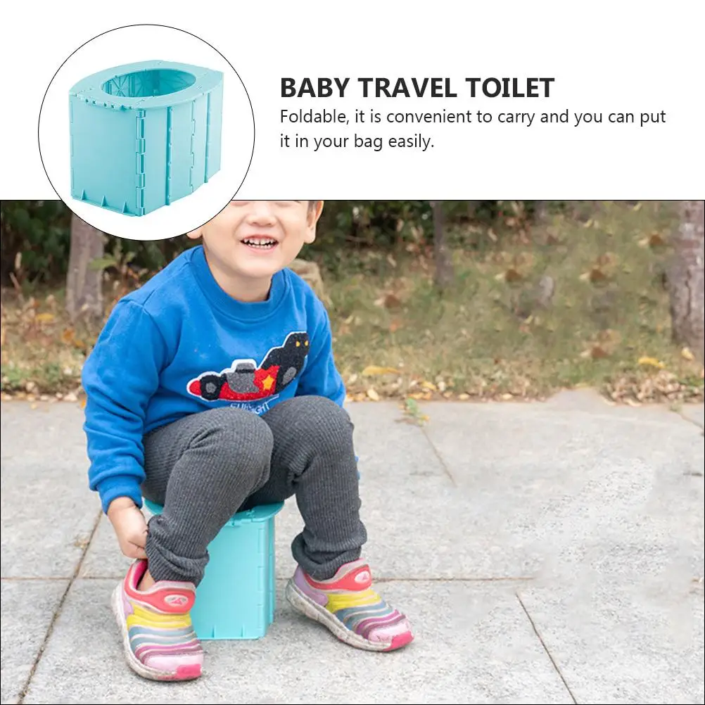 Portable Children's Toilet Baby Seat Trainer Potty Training Boys Girls Folding Chair Travel Toddler