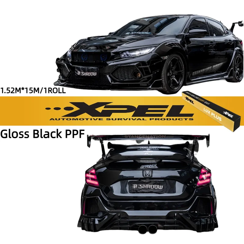 

TPU/PPF Automotive Paint Protection Film Perfect Fit & Glossy Black Finish 1.52M x 15M (Genuine XPEL PPF)