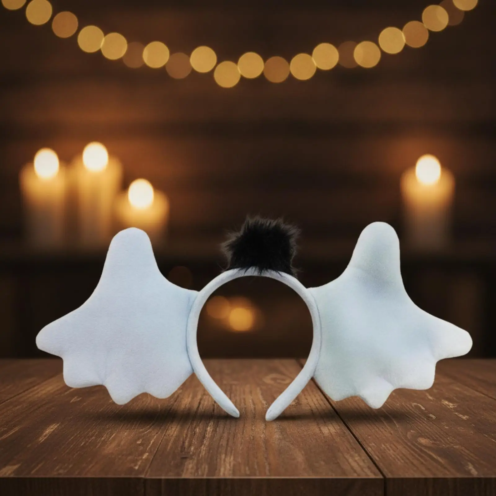 Padded Cloth Headband with Nocturnal Creature Ears Spooky Hair Accessory