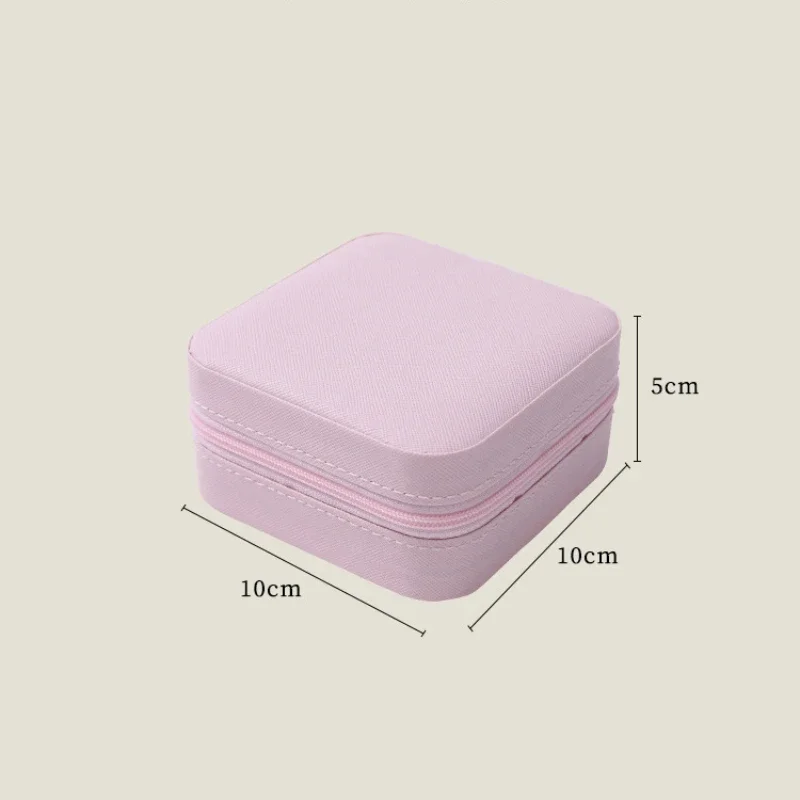 PU Leather Creative English Letter Jewelry Box Waterproof Earrings Rings Necklaces Storage Boxes Portable Jewelry Box for Travel