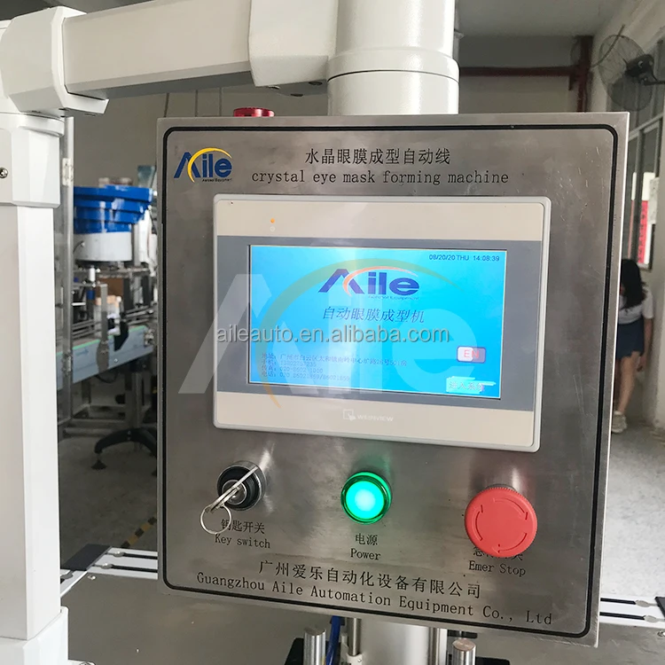 Aile Factory Riempitrice per maschere per occhi in cristallo all'ingrosso Maschera per occhi in cristallo che produce macchine per la lavorazione della produzione della macchina