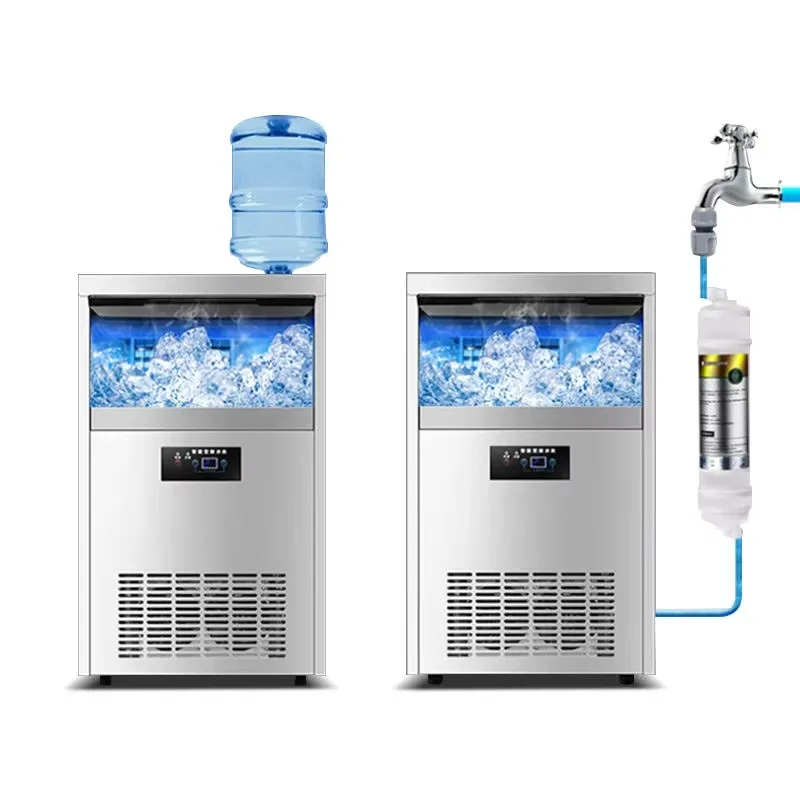 Airo Bingluo Commercial 70KG/24hr Automatic Cube Ice Maker Machine 220V Embraco Compressor 245W for Bars Hotels