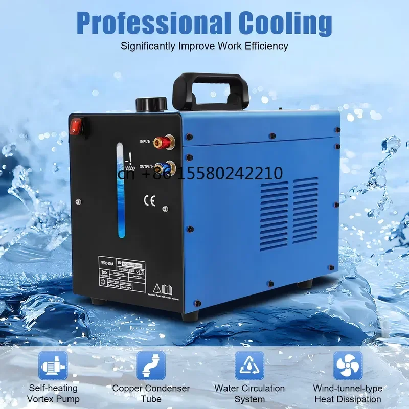 370W TIG Cooler 8L Welding Water Cooler 110V 220V Single Phase Torch Water Cooling Chiller for TIG Welders