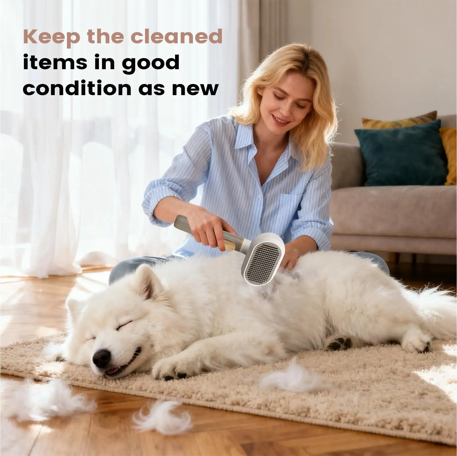 

Щетка для ухода за домашними животными, средство для удаления волос, товары для домашних животных, инструмент для удаления волос с кошками и собаками, для короткого и длинного подшерстка, массажного купания