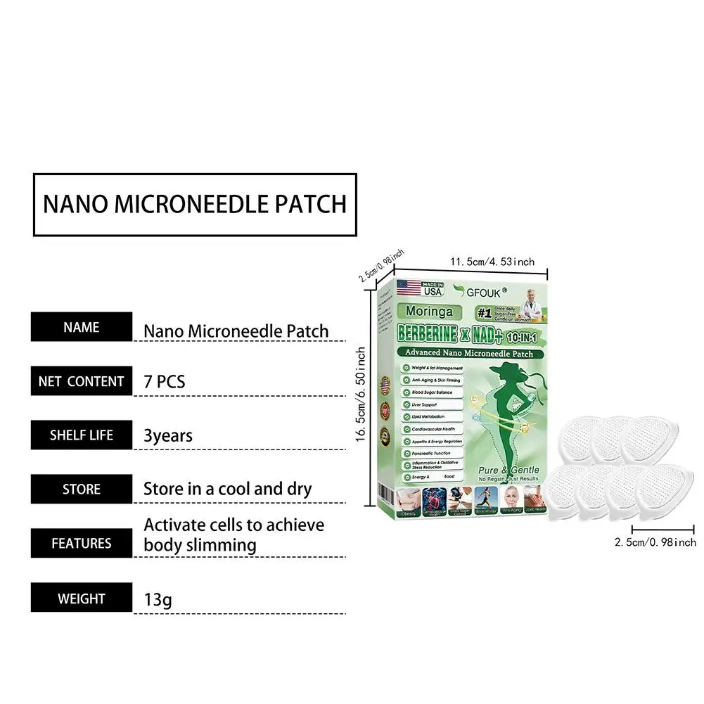 0.2mm Ultra-Thin 10-in-1 Nano Microneedle Microdarts Patch Natural Moisturizing Firming Skin Care For Women Men - view 6