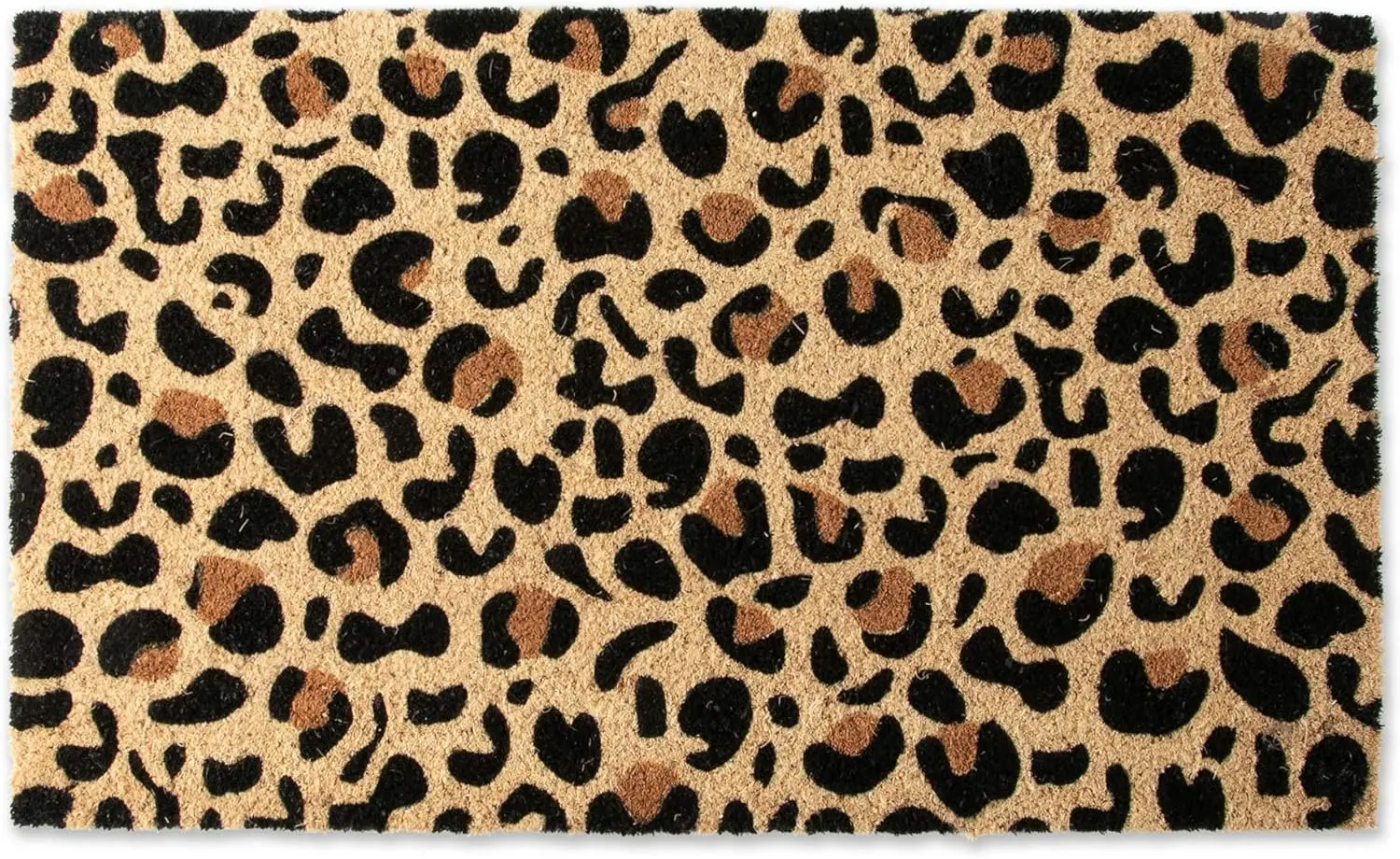 

Красочный дизайн, натуральный кокосовый коврик для прихожей, 18x30, с леопардовым принтом