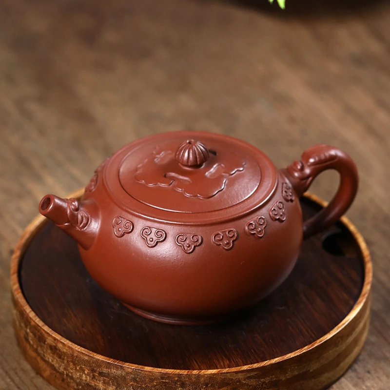 full handmade tea pot traditional craft marked master shipiao pot real yixing zisha zhu clay original ore 260ml embossed China