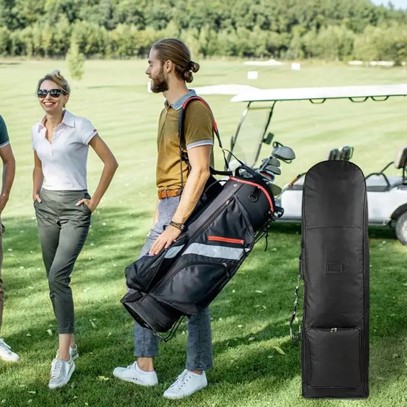 กระเป๋าเดินทางกอล์ฟมีล้อ Travel Golf Club Case มีล้อซิปเรียบอุปกรณ์กอล์ฟสําหรับผู้ที่ชื่นชอบอาชีพกอล์ฟและ