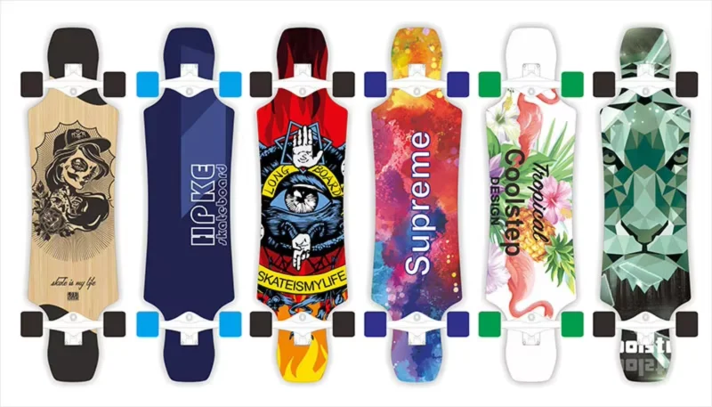 Professional Adult Longboard 8 Ply Canadian Maple Skateboard Drop Through Freeride Road Dance Skateboard For Daily Commute