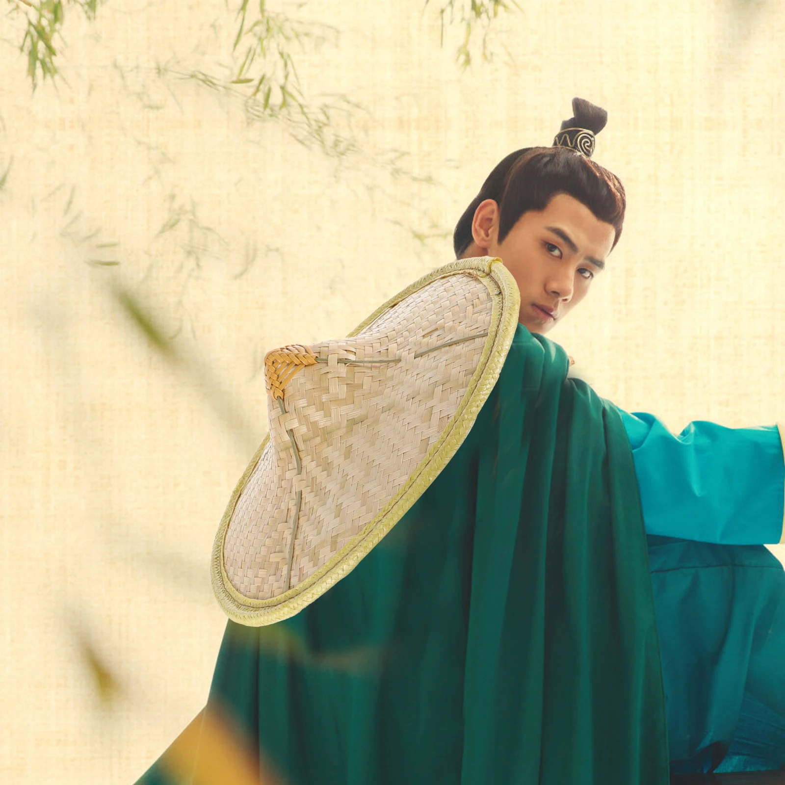 Bamboo For Cosplay Adjustable Japanese Oriental Party Decor Light Weight Comfortable Adult Size Asian Beach Cone Hat