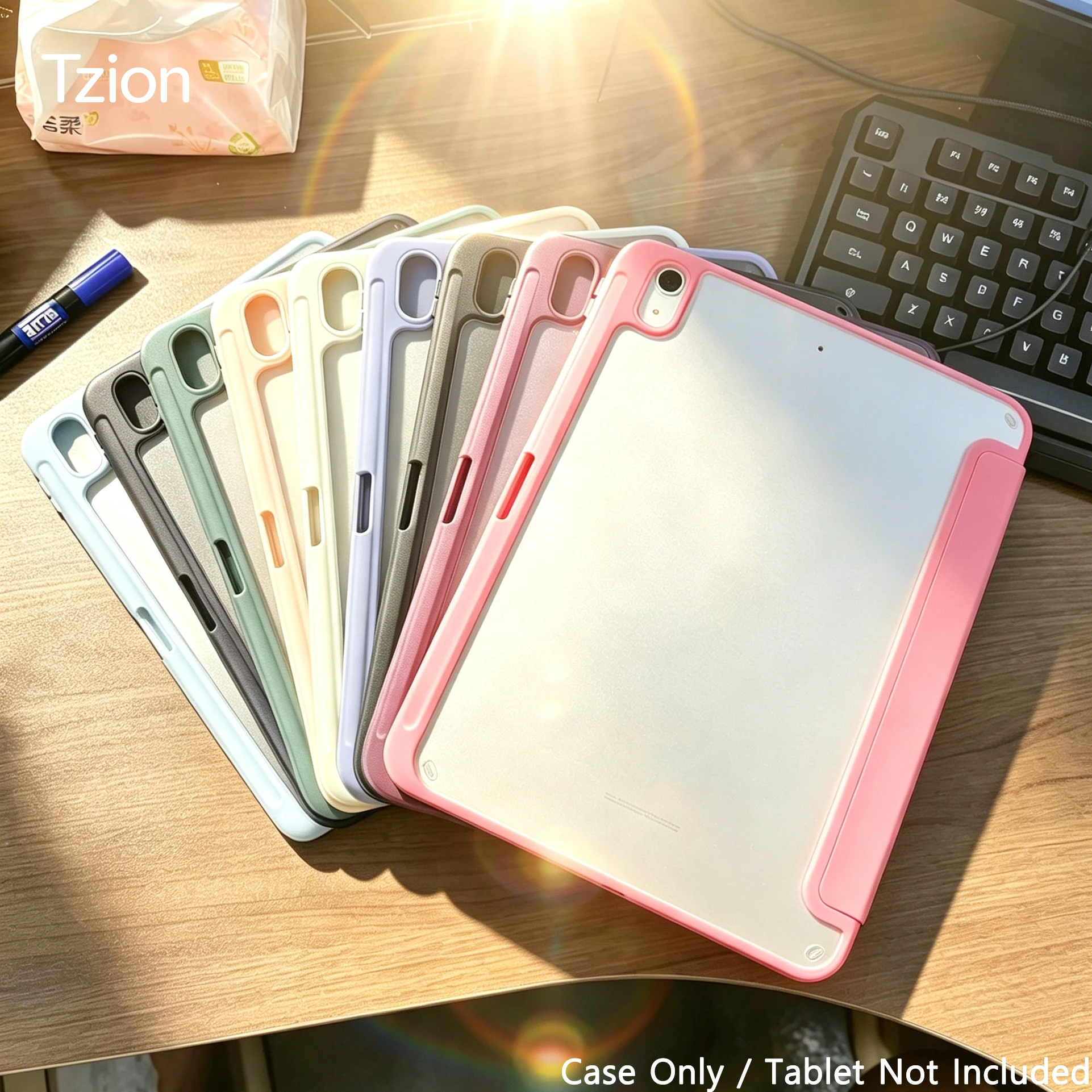 For Apple iPad 11th A16 11'' 2025 / 10th 10.9'' 2022 PU Leather Flip Smart Cover Magnetic Stand Case with Auto Wake/Sleep