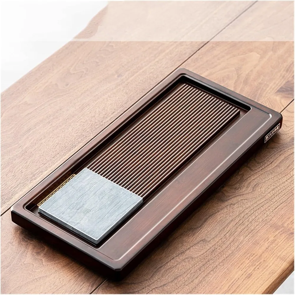 

Поднос для сервировки чая Чайный поднос для домашнего использования Современный чайный сервиз Поднос для слива китайского чайного столика, подходит для чайной комнаты, гостиной для хо