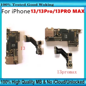 Bilashmart Motherboard iPhone 13 Pro Max With Face ID Free iCloud iPhone 13 Unlocked Main Logic Board 128gb 256gb 512gb OS Update