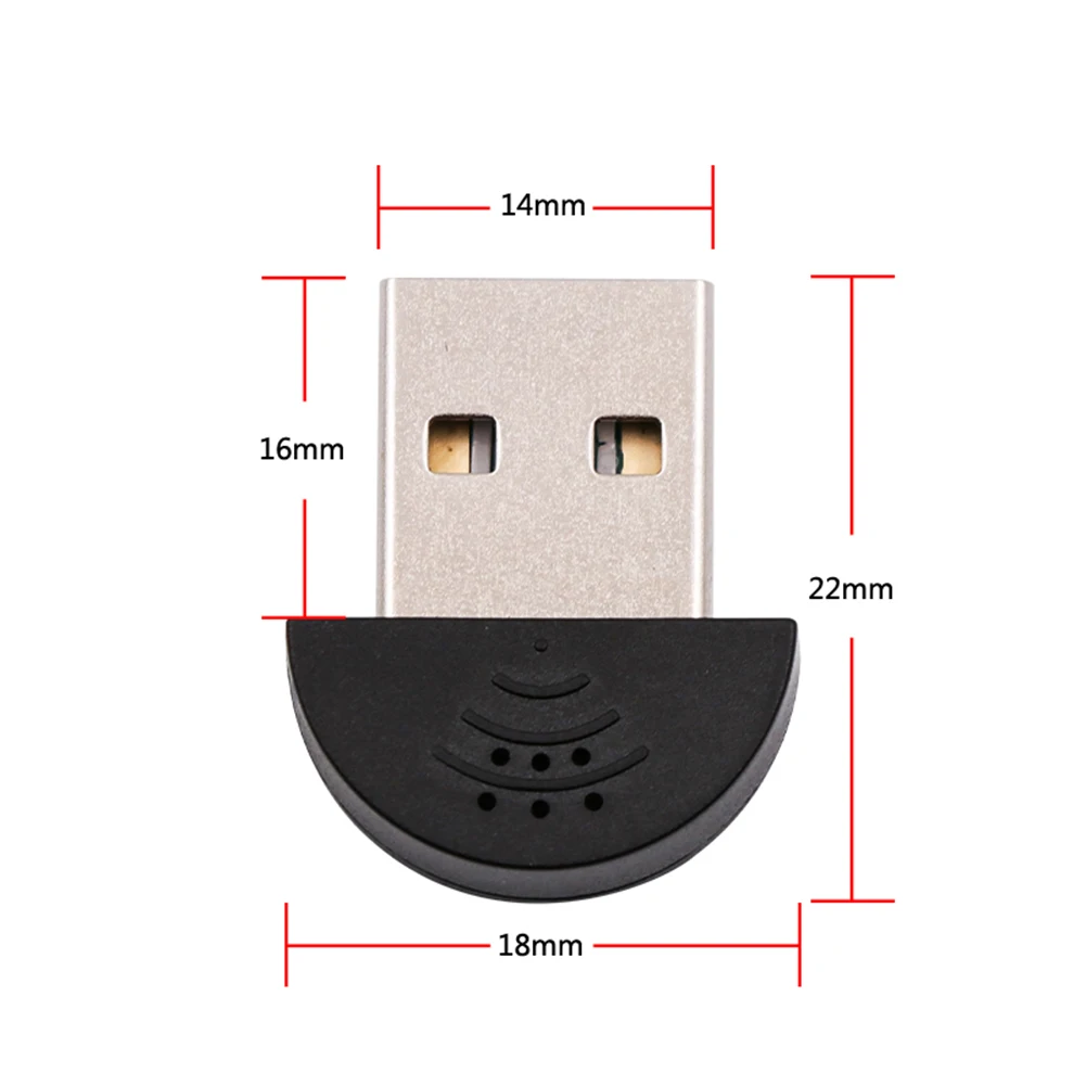 ميكروفون USB صغير محمول 2.0 متعدد الاتجاهات ستيريو USB MIC لأجهزة الكمبيوتر المحمول جهاز كمبيوتر شخصي الدردشة اجتماع عبر الإنترنت لـ MSN/Skype