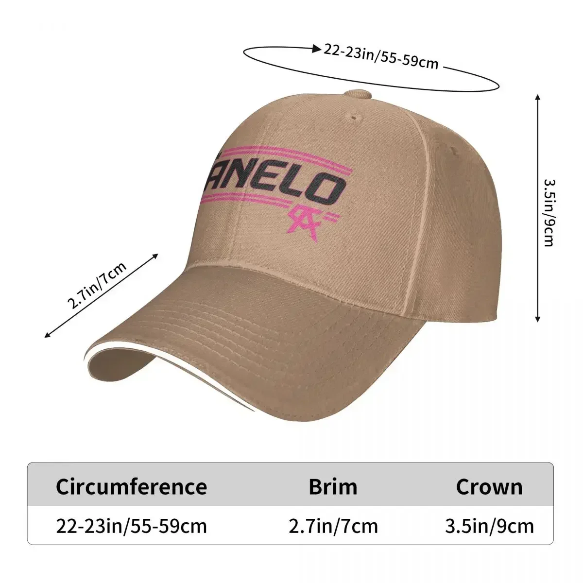 Team Canelo Alvarez Baseball Caps Snapback Fashion Baseball Hats Breathable Casual Outdoor Unisex Polychromatic Customizable