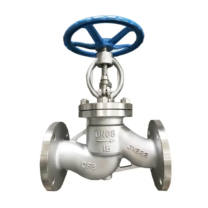 304 Stainless Steel Flange Globe Valve J41W-16P Flange Standard 2 Inch 4 Inch Valve Direct Sales