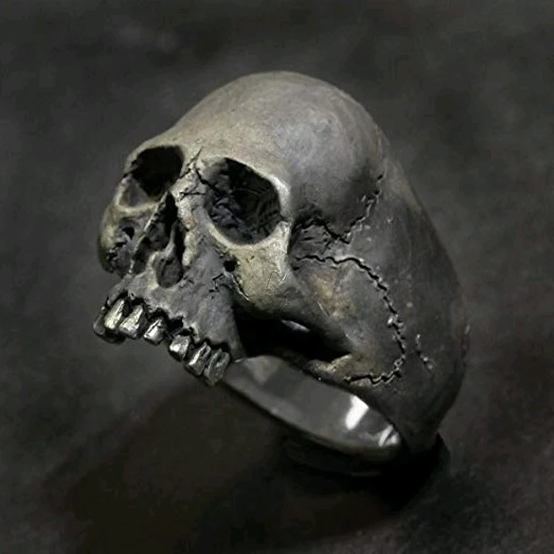 Hot selling jewelry, skull ring, men\'s rock Gothic punk jewelry ring, men\'s gift