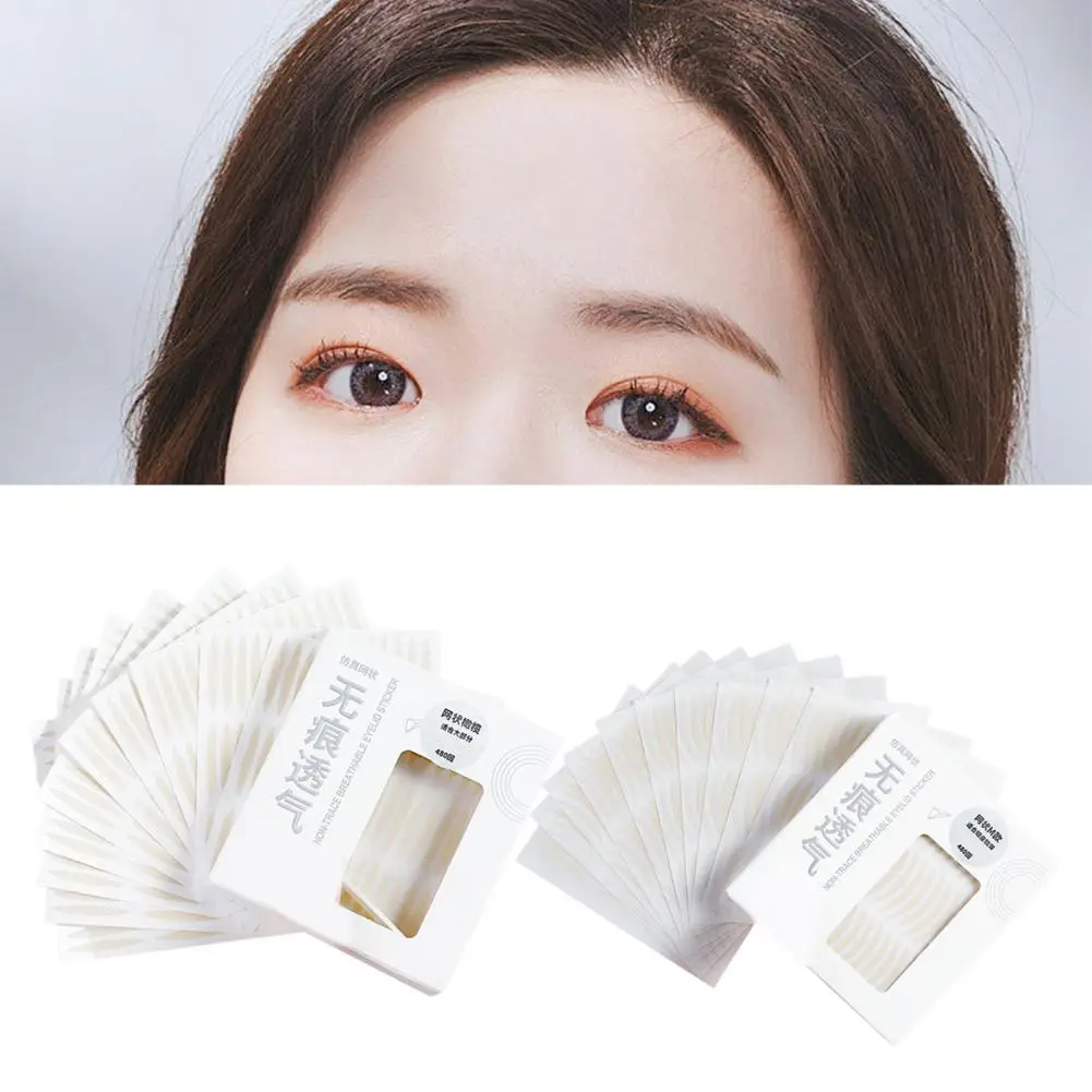 สติกเกอร์ติดเปลือกตาบนผิวติดกาวสำหรับผู้หญิง