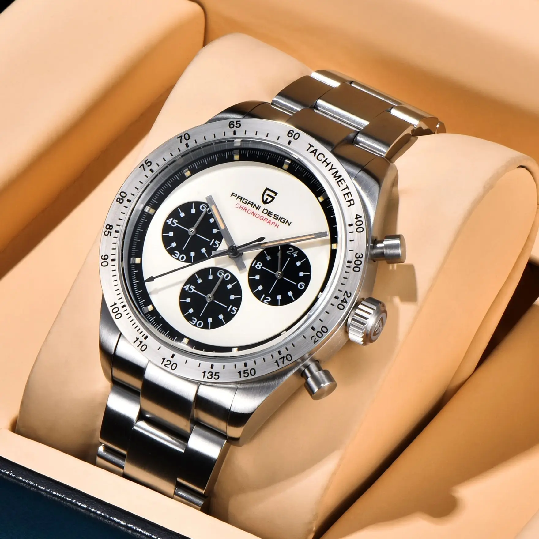 2026 New PAGANI DESIGN Men's Watches Quartz Watch Men Japan VK63 Movt Sapphire Crystal Wristwatch Retro Racing Car Chronograph