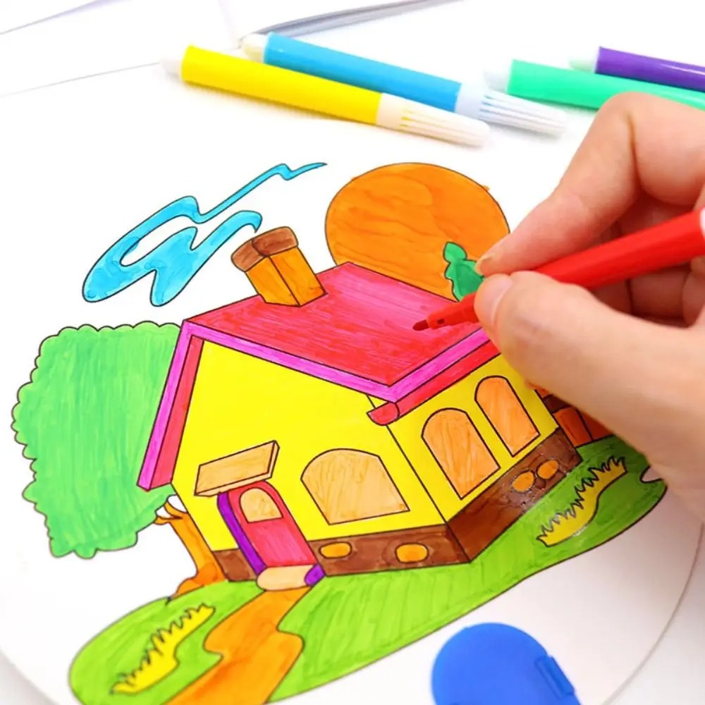 

DIY Graffiti Bag Color Filling Colorful Watercolor Pen Safe Non-toxic Coloring Markers Drawing Graffiti Drawing Set Children