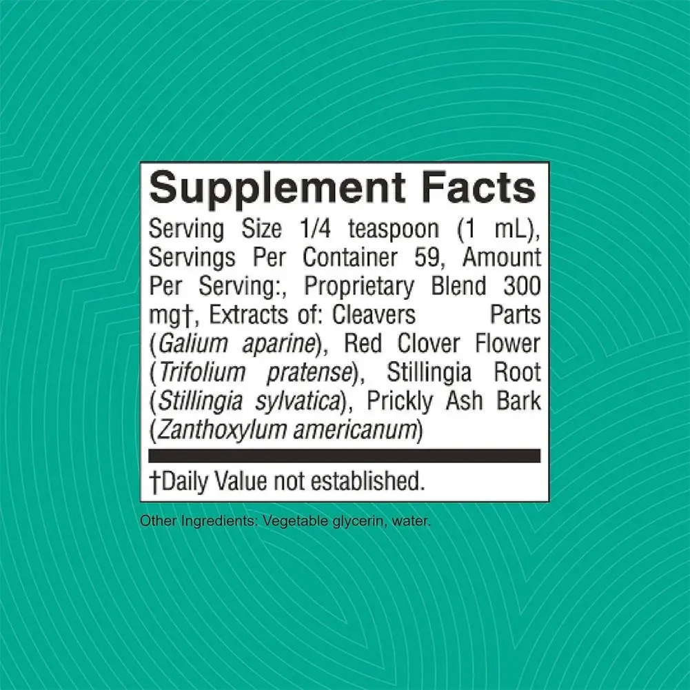 60 مل محلول الفم اللمفاوي النباتات الطبيعية المحمولة عن طريق الفم السائل مكمل الرعاية الصحية اليومية